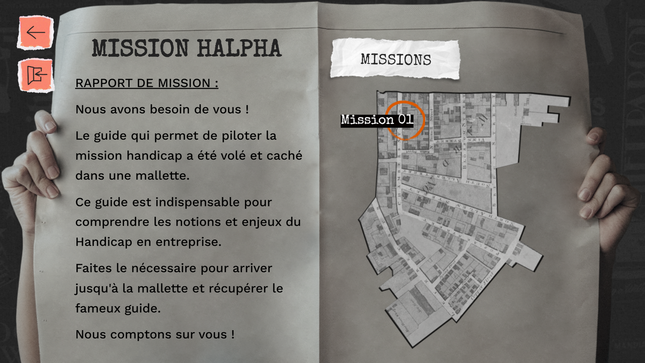 Extrait du jeu "Mission Halpha"