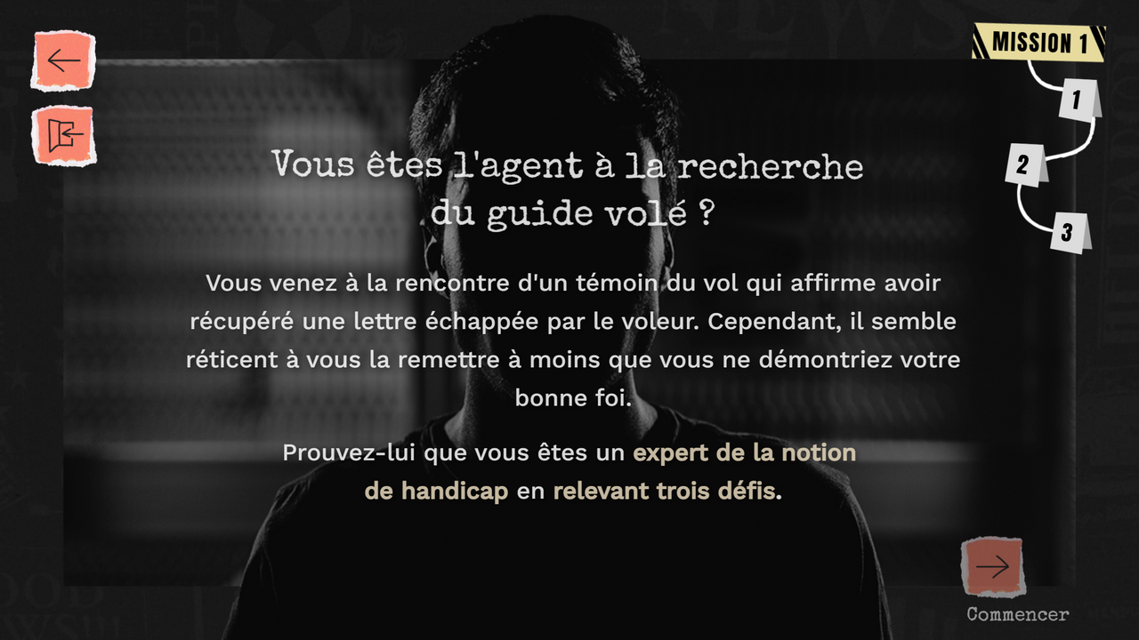 Extrait du jeu "Mission Halpha"