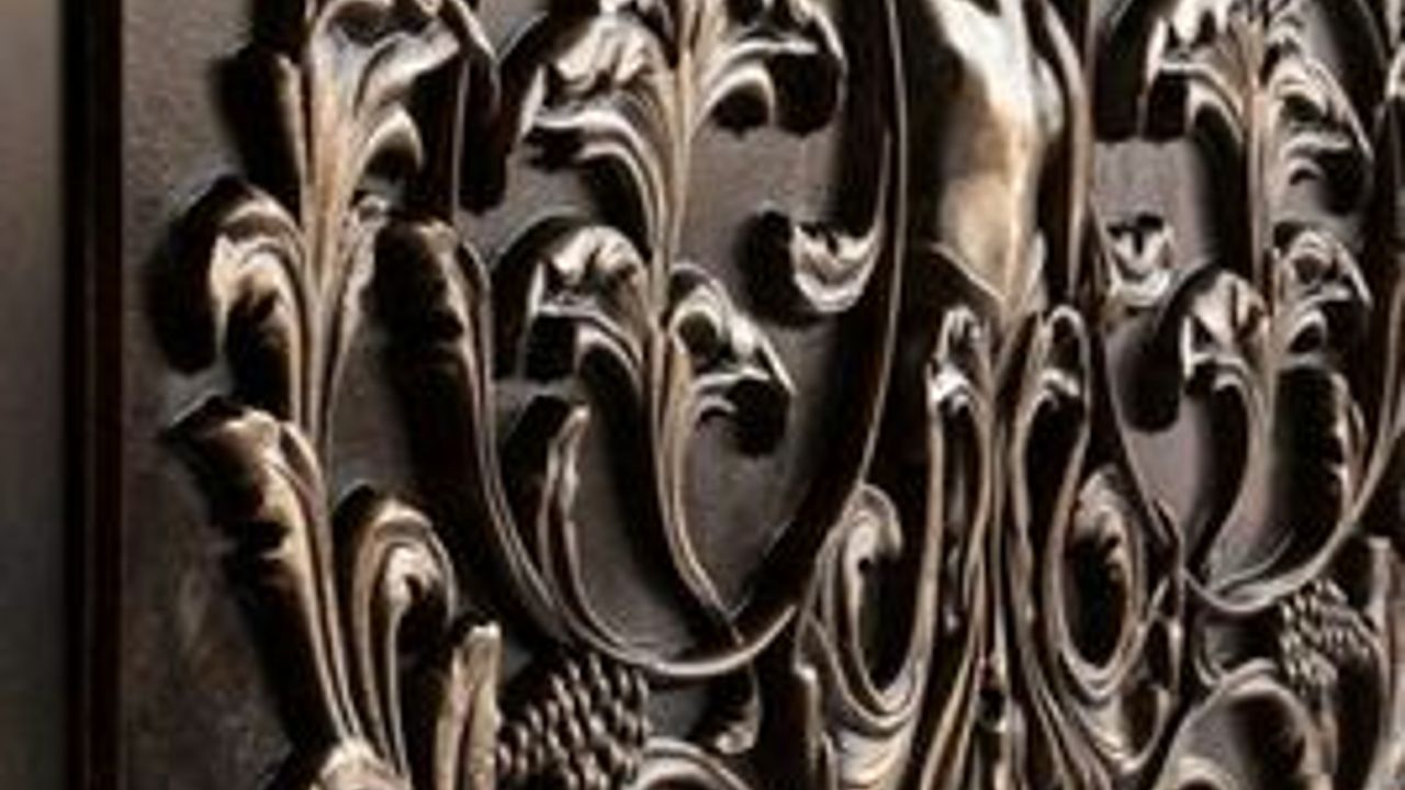 Gravure de bronze sur plaque