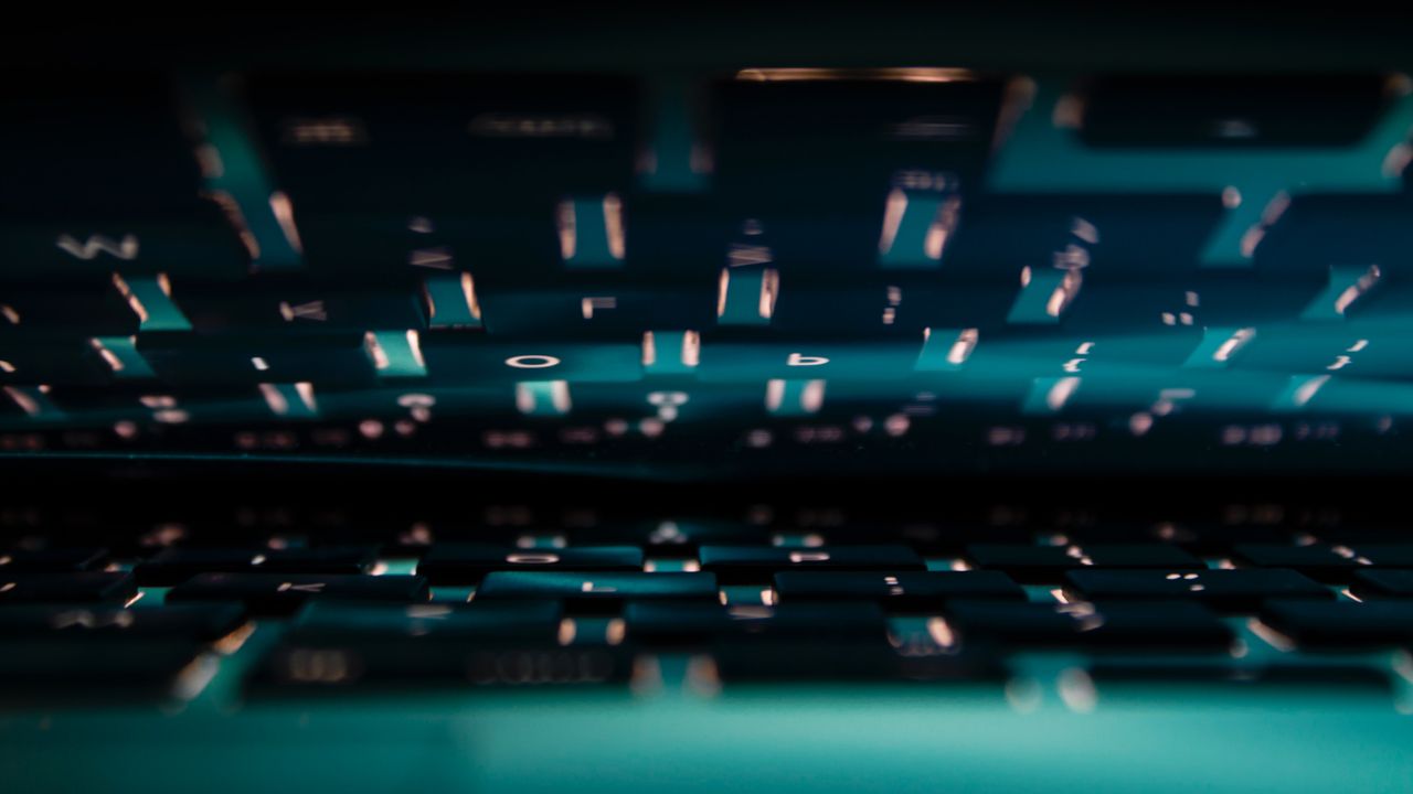 blue and black audio mixer