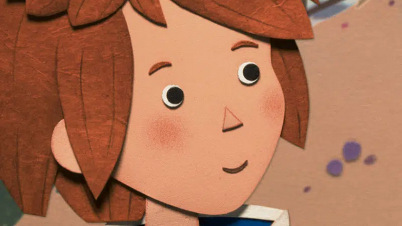 Un portrait d'enfant aux cheveux chatains