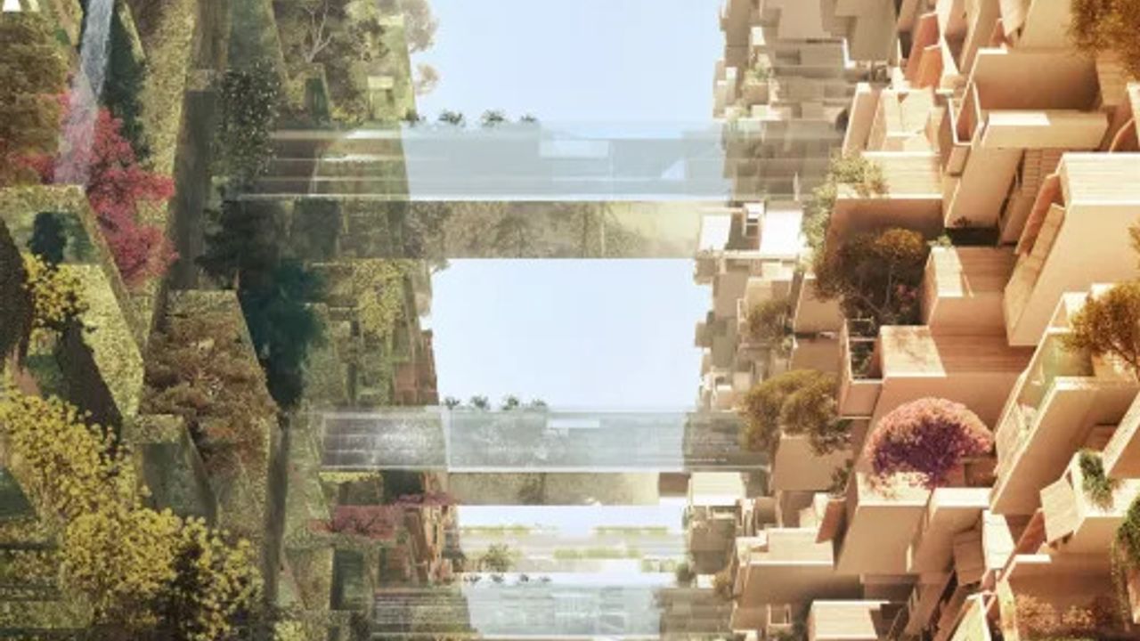 Vue intérieure du projet The Line