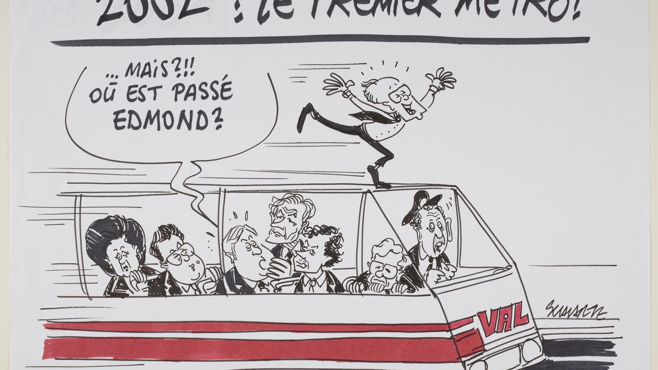 Dessin de presse qui revient sur l'adoption du métro Rennais.