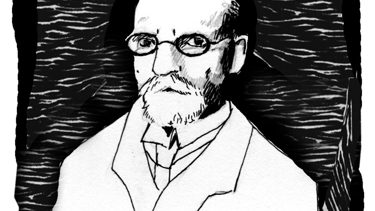Portrait dessiné de Edmund Husserl