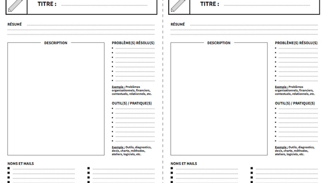 Fiches des pratiques