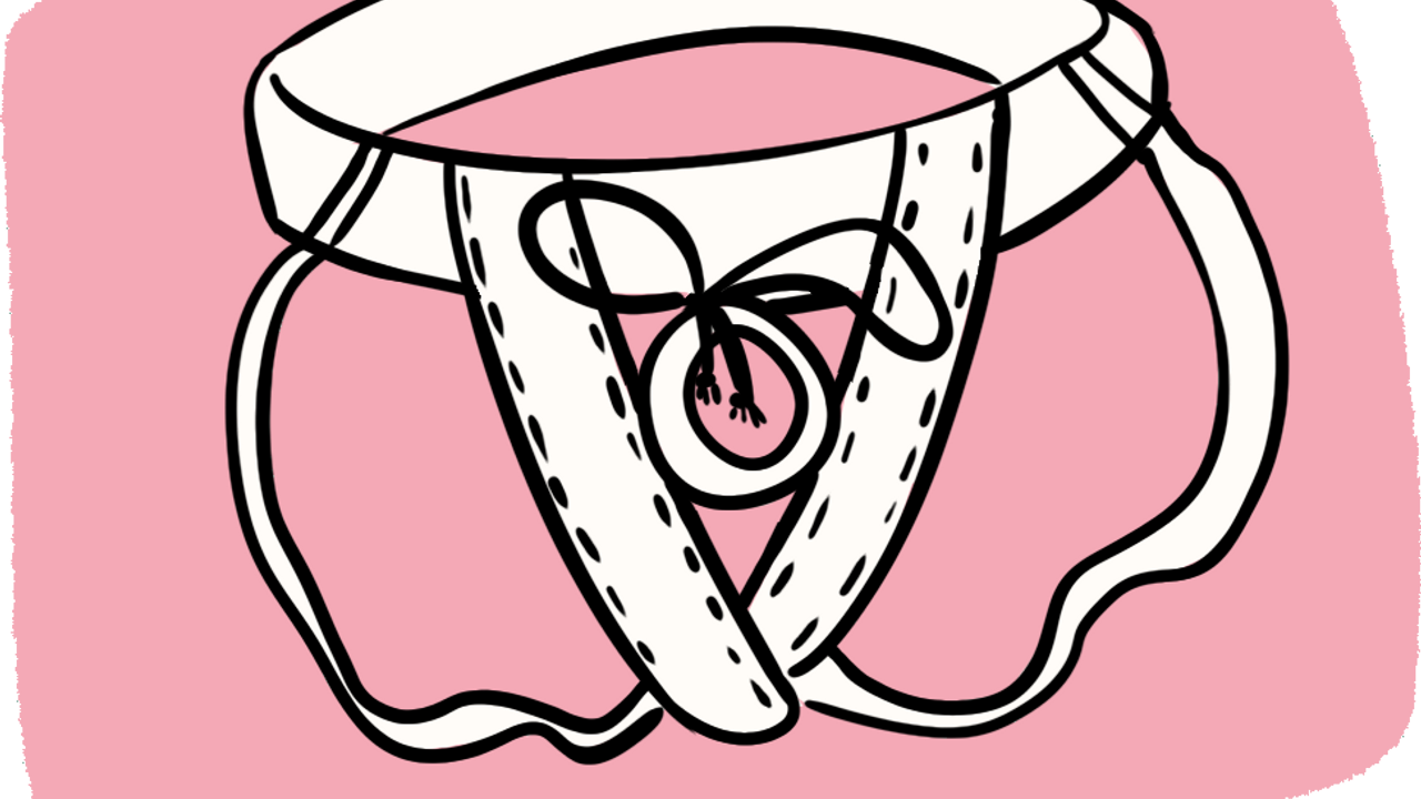 Illustration d'un jockstrap pour la contraception masculine
