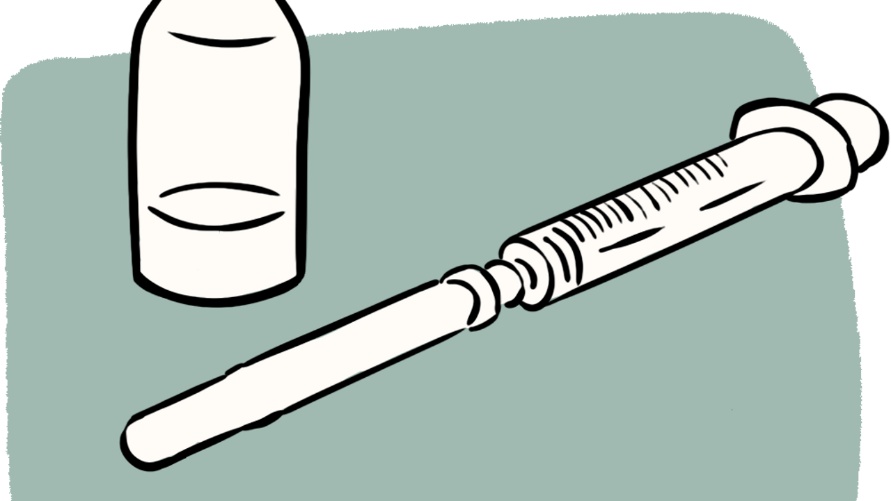 Illustration d'une aiguille pour une injection hormonale