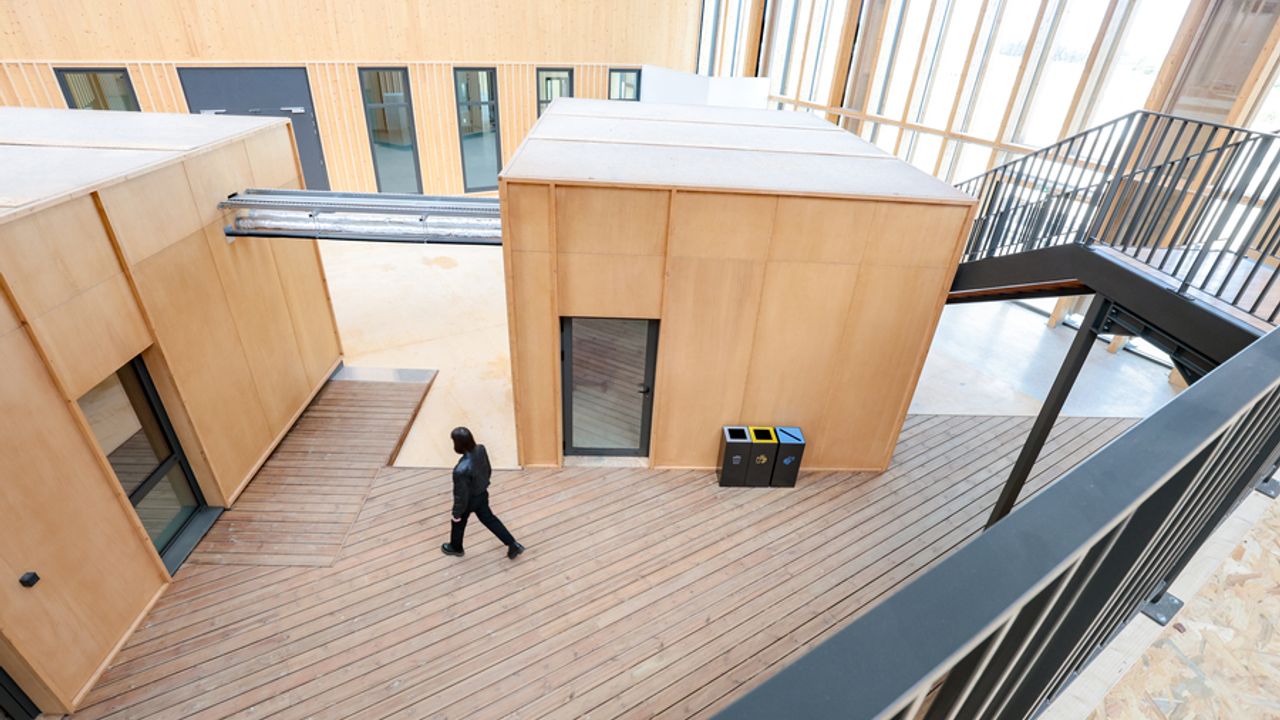 L'intérieur du Bâtiment 78 réhabilité.