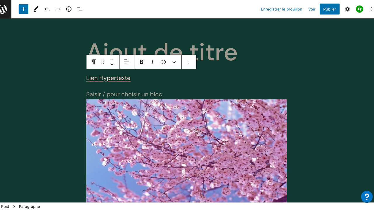Étape 9 Wordpress