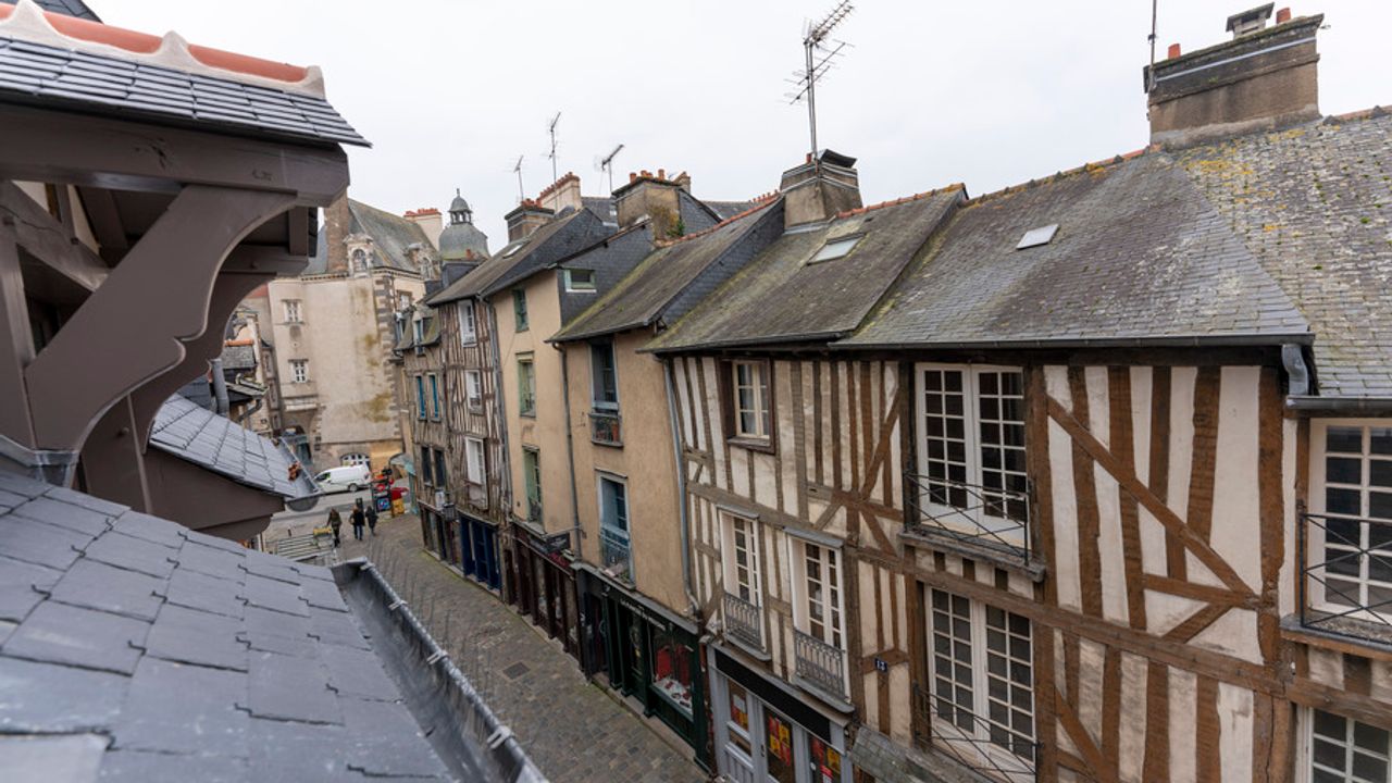 Immeubles dans le centre ancien de Rennes, concernés par le programme de rénovation "opération centre ancien".