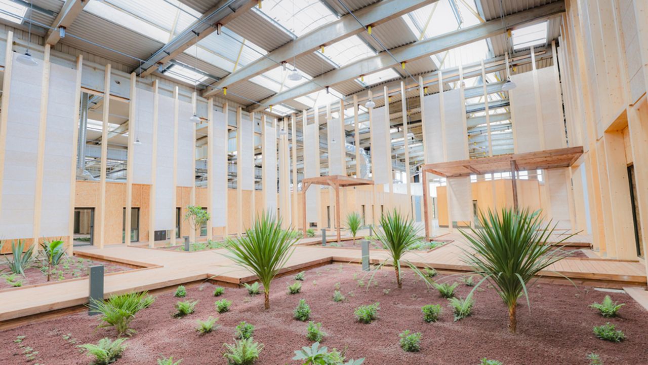 L'intérieur du Bâtiment 78 réhabilité.