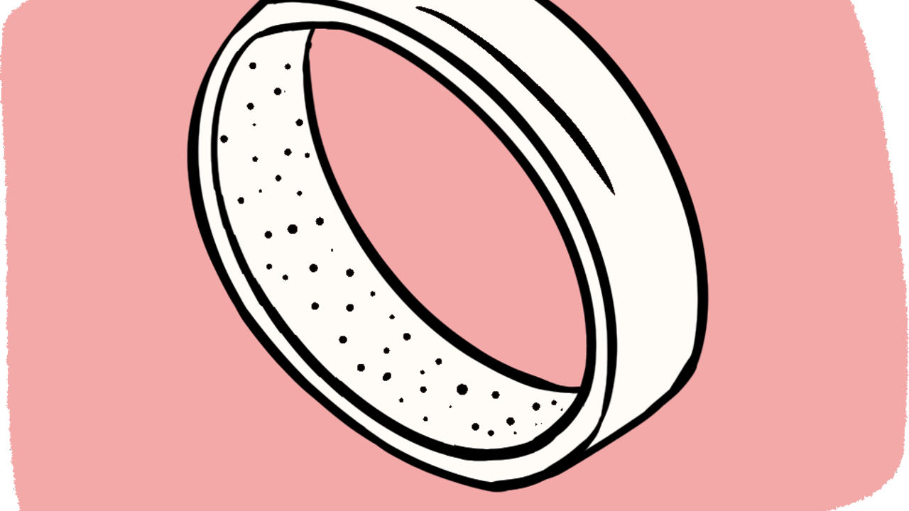 Illustration d'un anneau thermique pour la contraception masculine