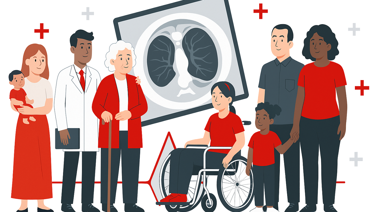 Une cohorte de patients participant à une étude de validation basée sur le scanner thoracique