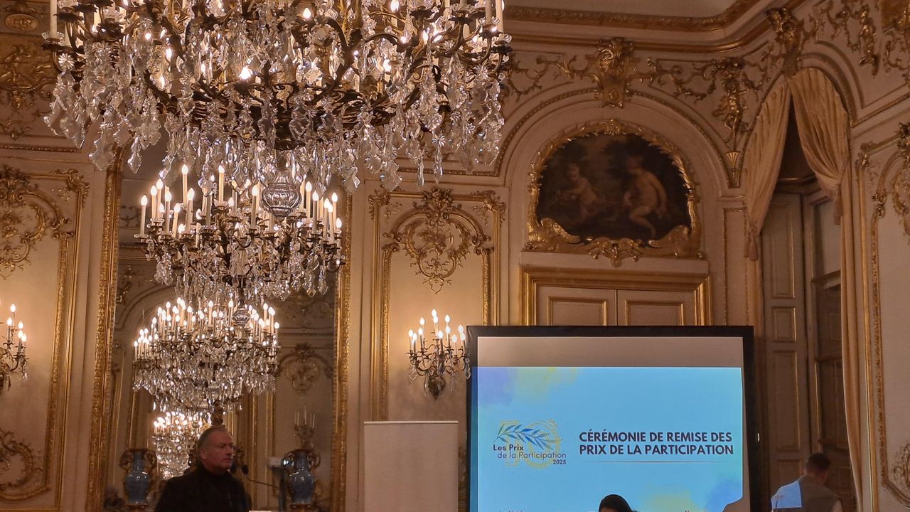 Salons de Boffrand au Palais du Luxembourg, où s'est déroulée la cérémonie de remise des prix de la participation vendredi 21 novembre.