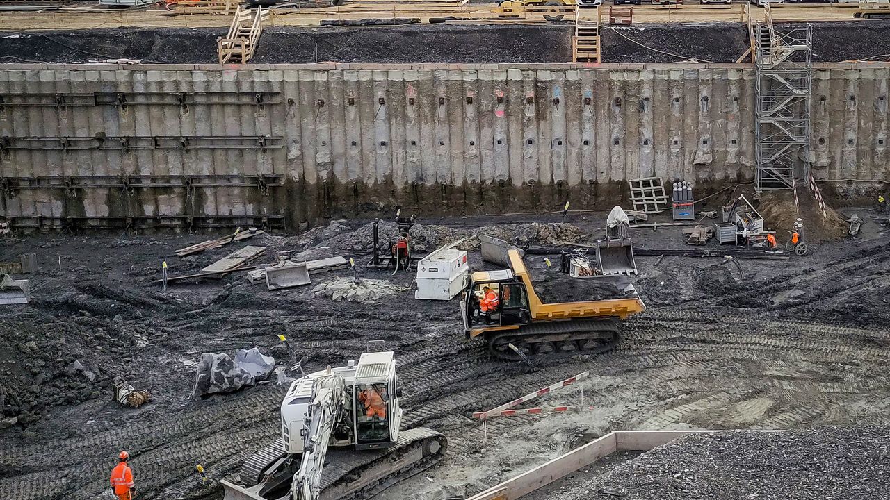 travaux d'excavation en Suisse