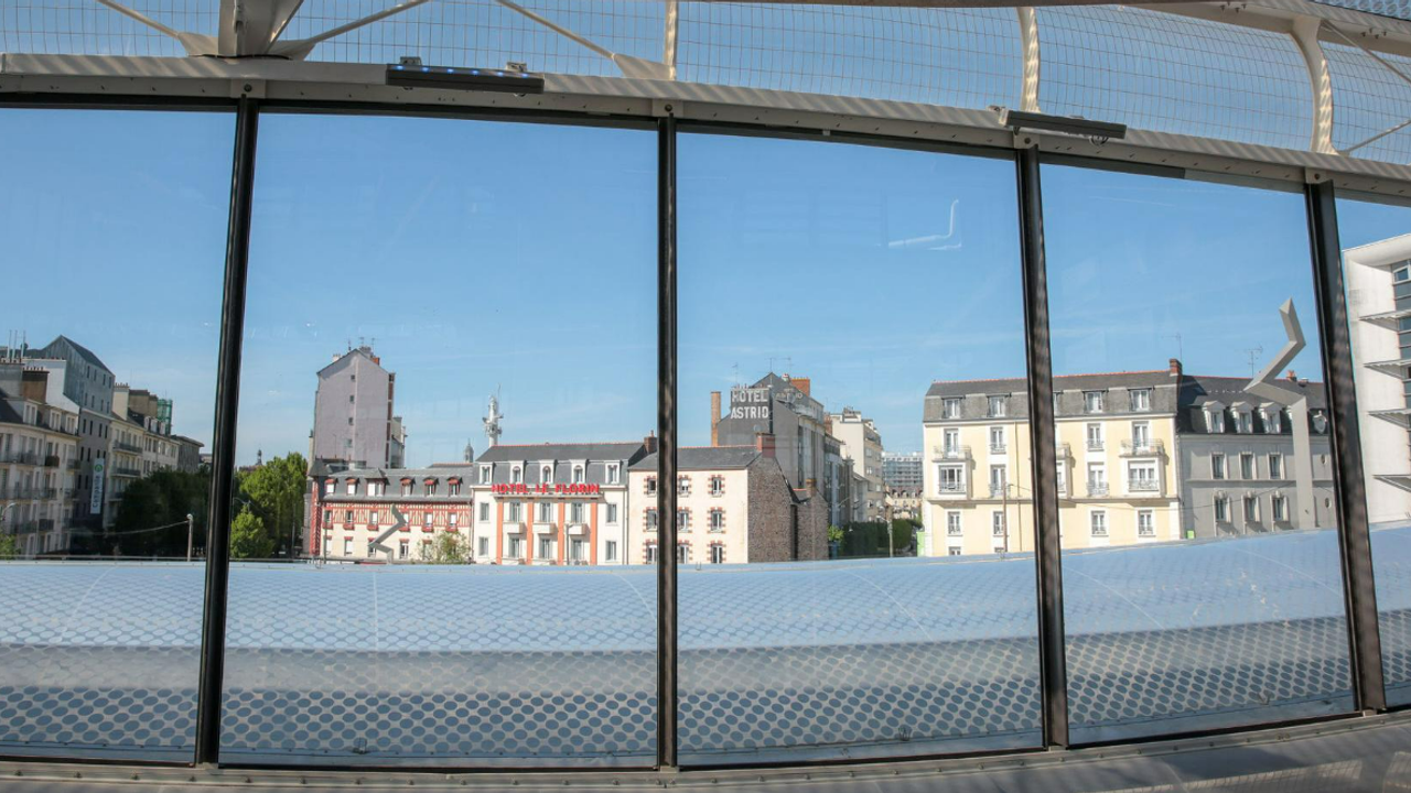 Vue de Rennes depuis la gare.