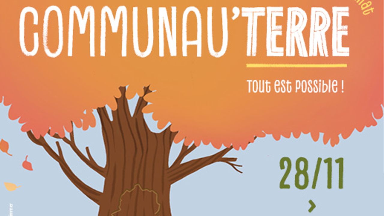 Affiche du festival communau'terre, du 28 novembre au 6 décembre.