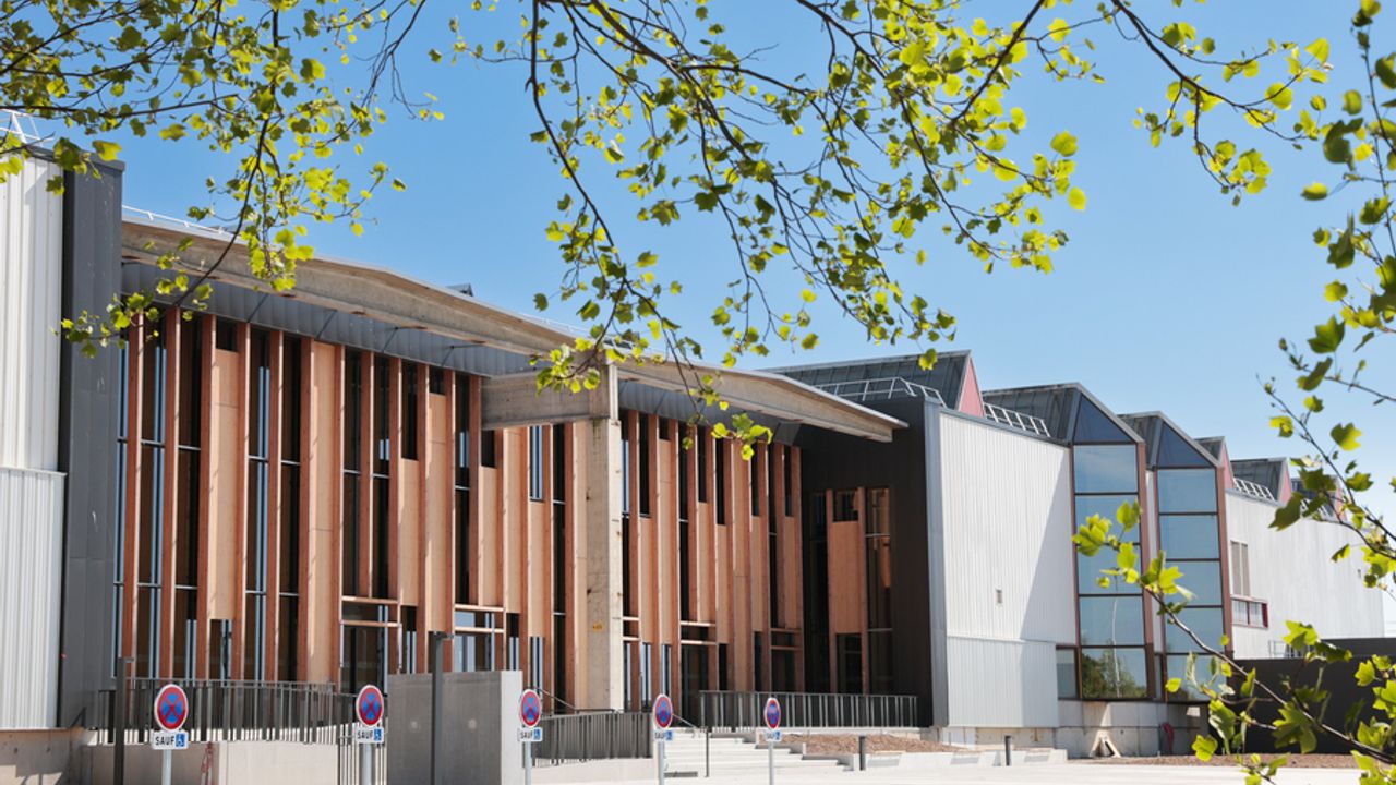 L'extérieur du Bâtiment 78 réhabilité.