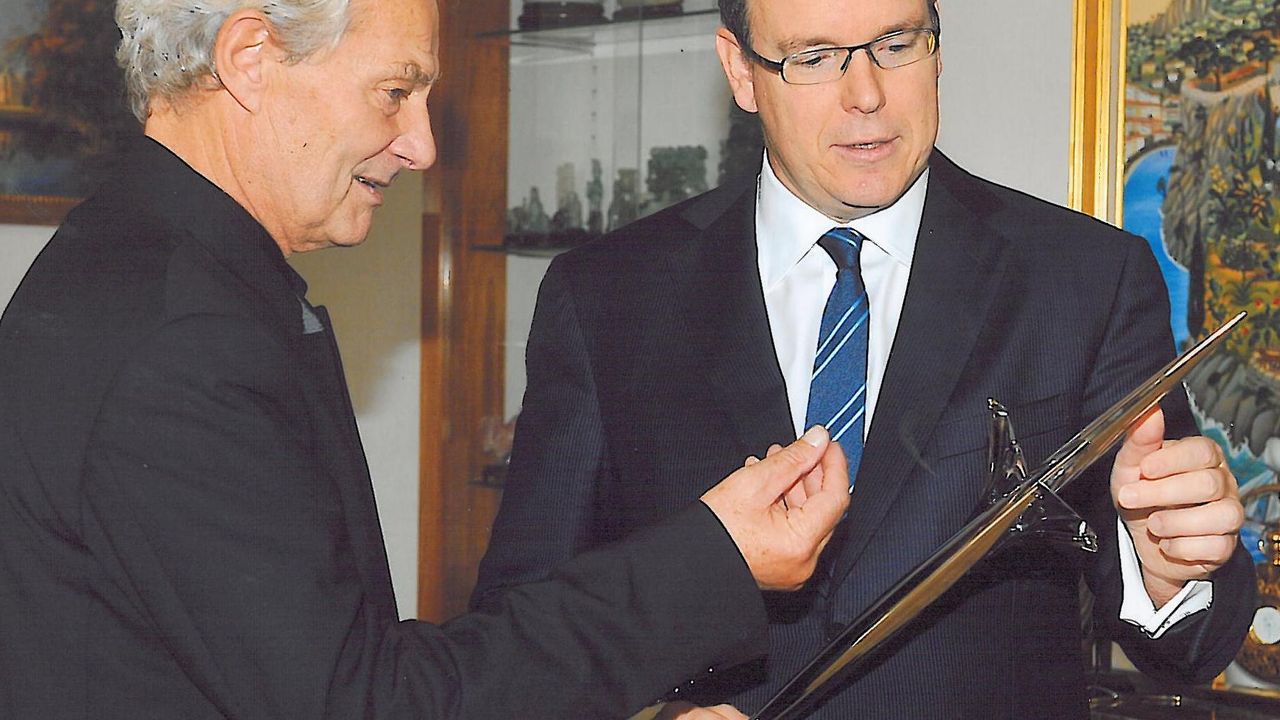 Jacques Rougerie and H.S.H Prince Albert II of Monaco