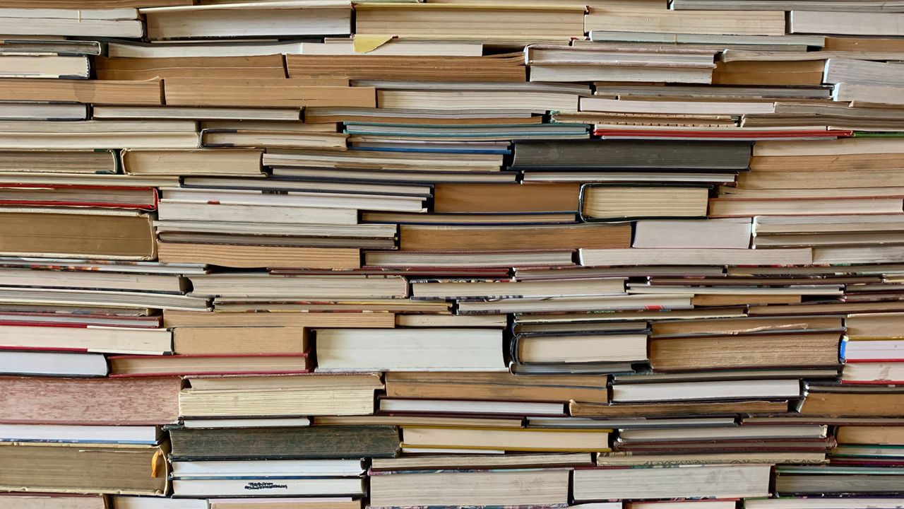 brown wooden book shelf with books