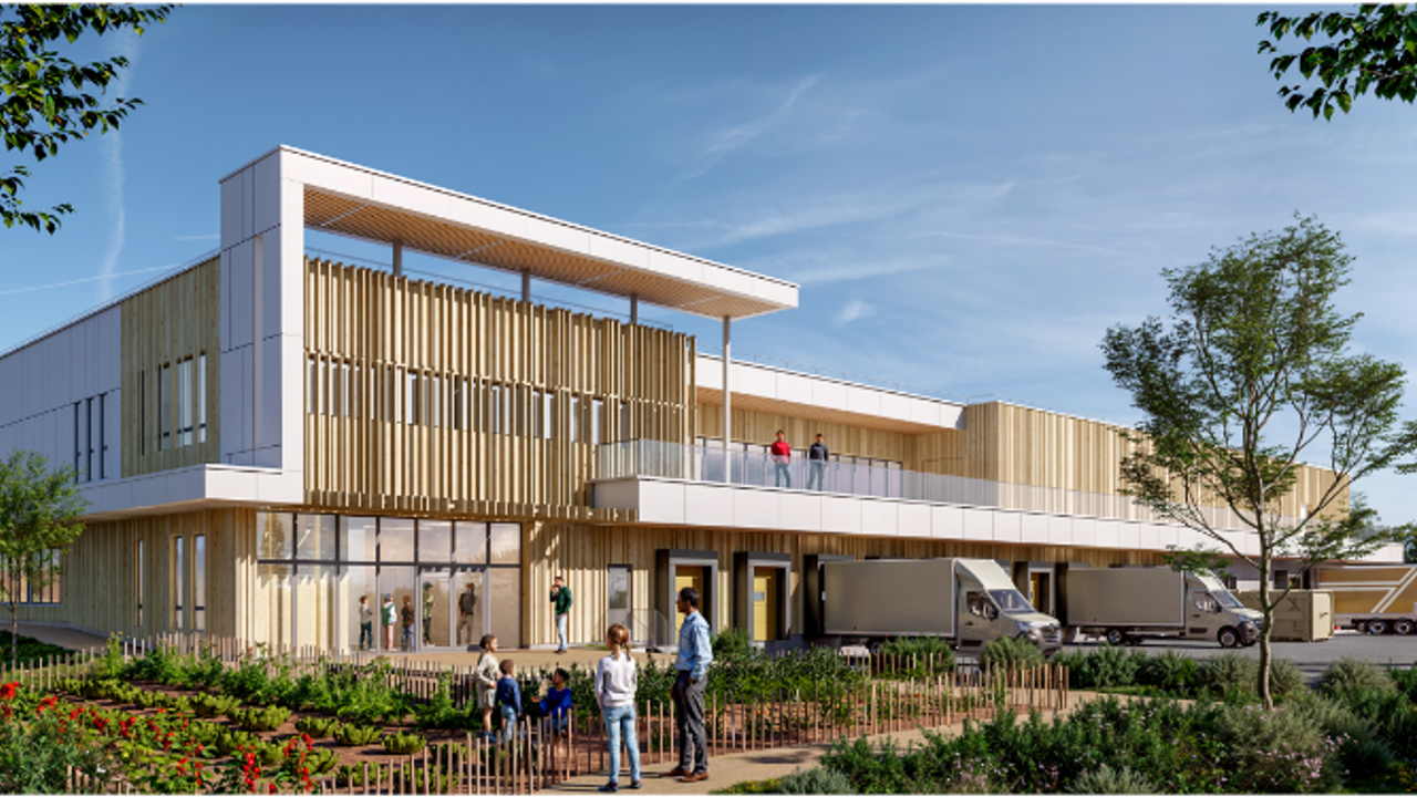 Esquisse du projet vu de l'extérieur