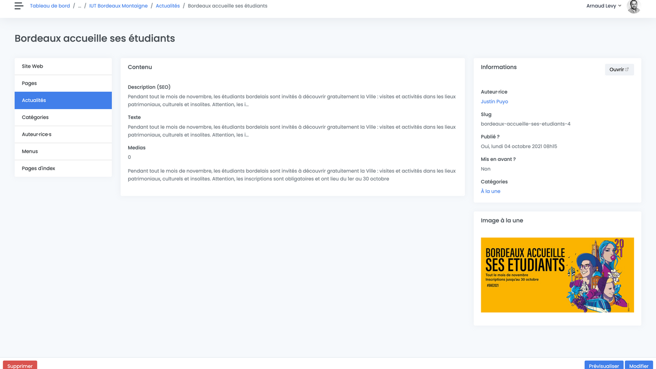 Lecture d'une actualité