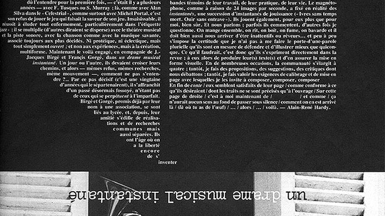 Un autoportrait de deux pages avec Alain-René Hardy dans Jazz Magazine (janv. 1978) - page 2
