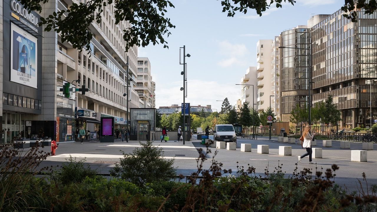 Abords de la station Colombier.