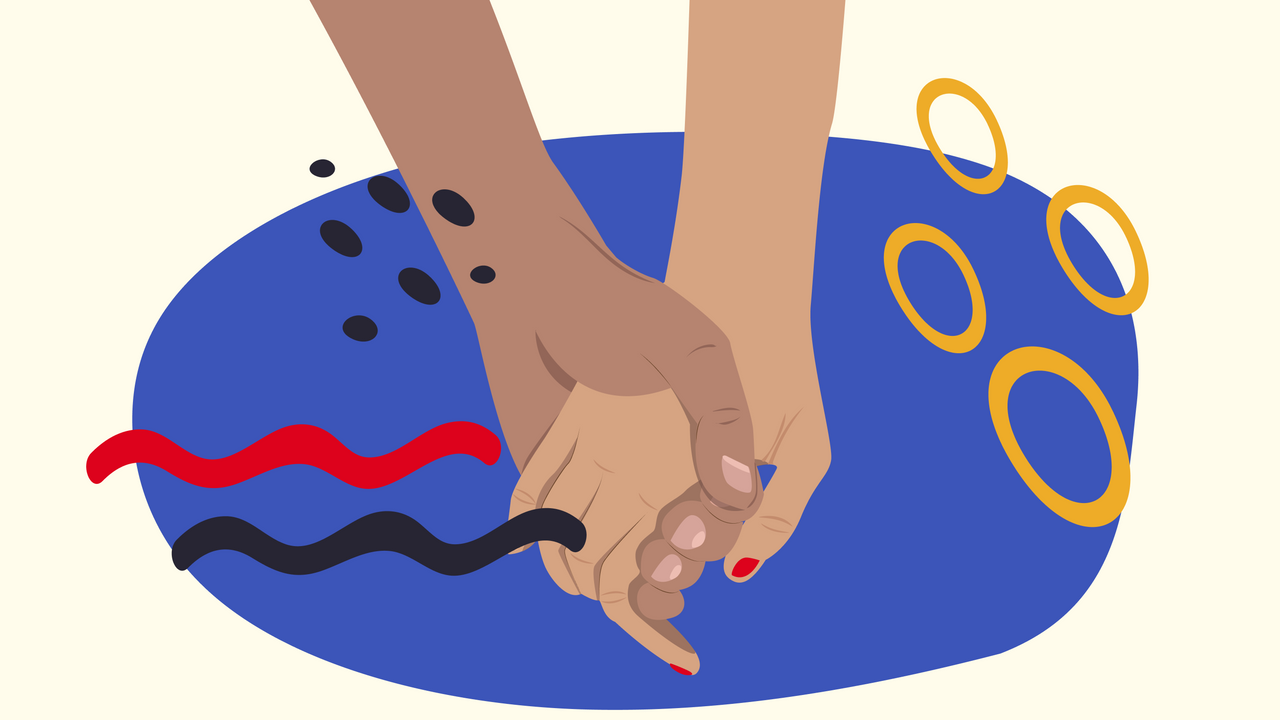 Deux mains qui se tiennent