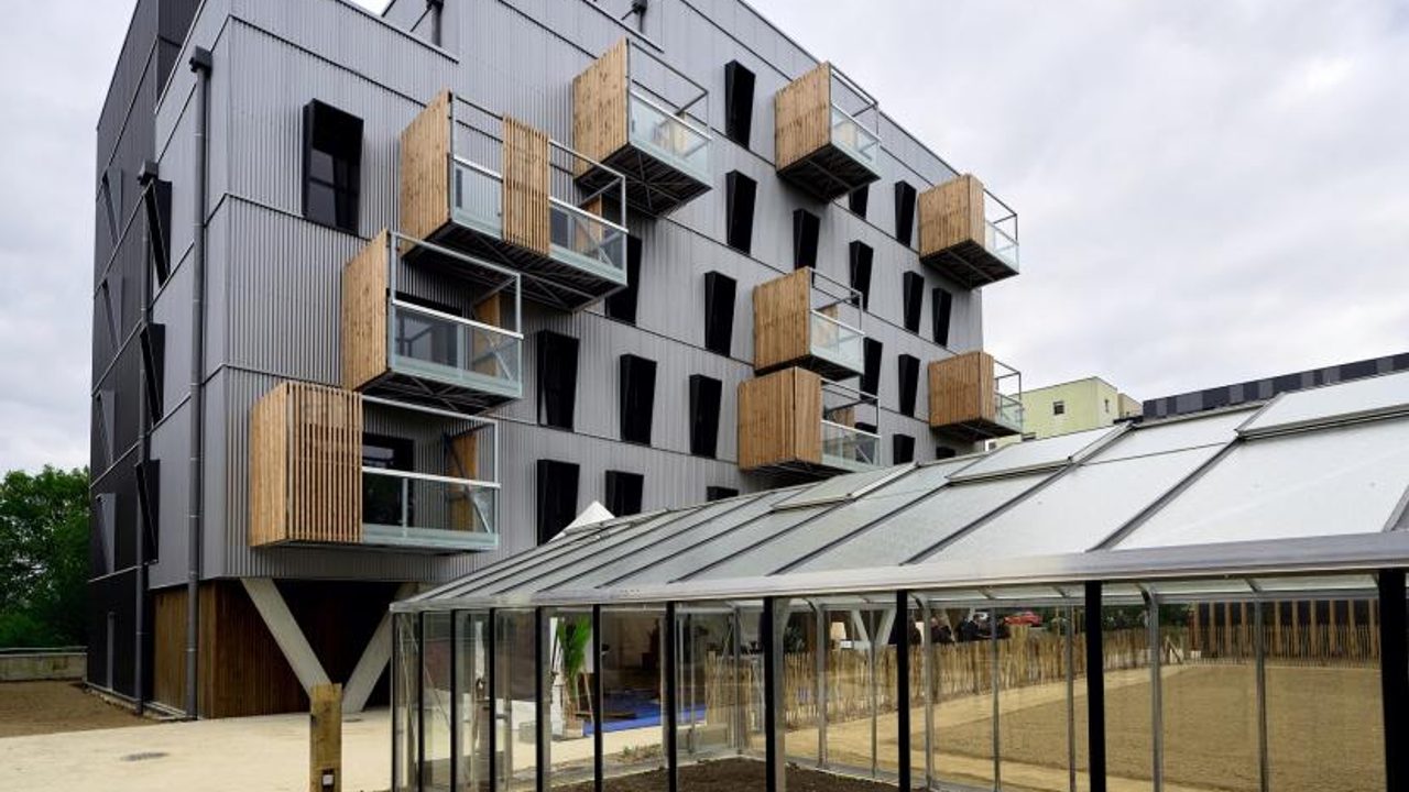 Immeuble L'ile ô Bois à Beauregard, dont l'ossature est en bois