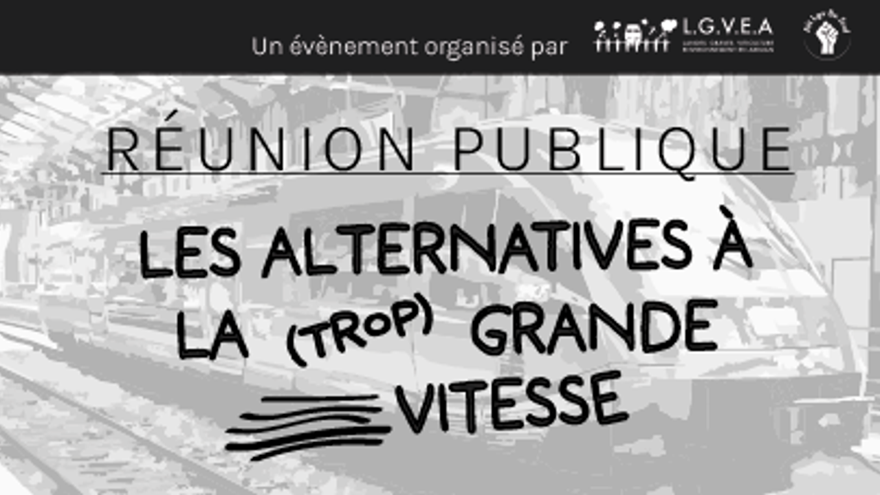 Réunion publique - les alternatives à la trop grande vitesse