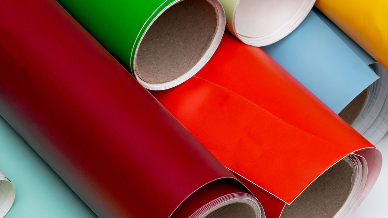 photo de rouleaux adhésifs mutlicolores
