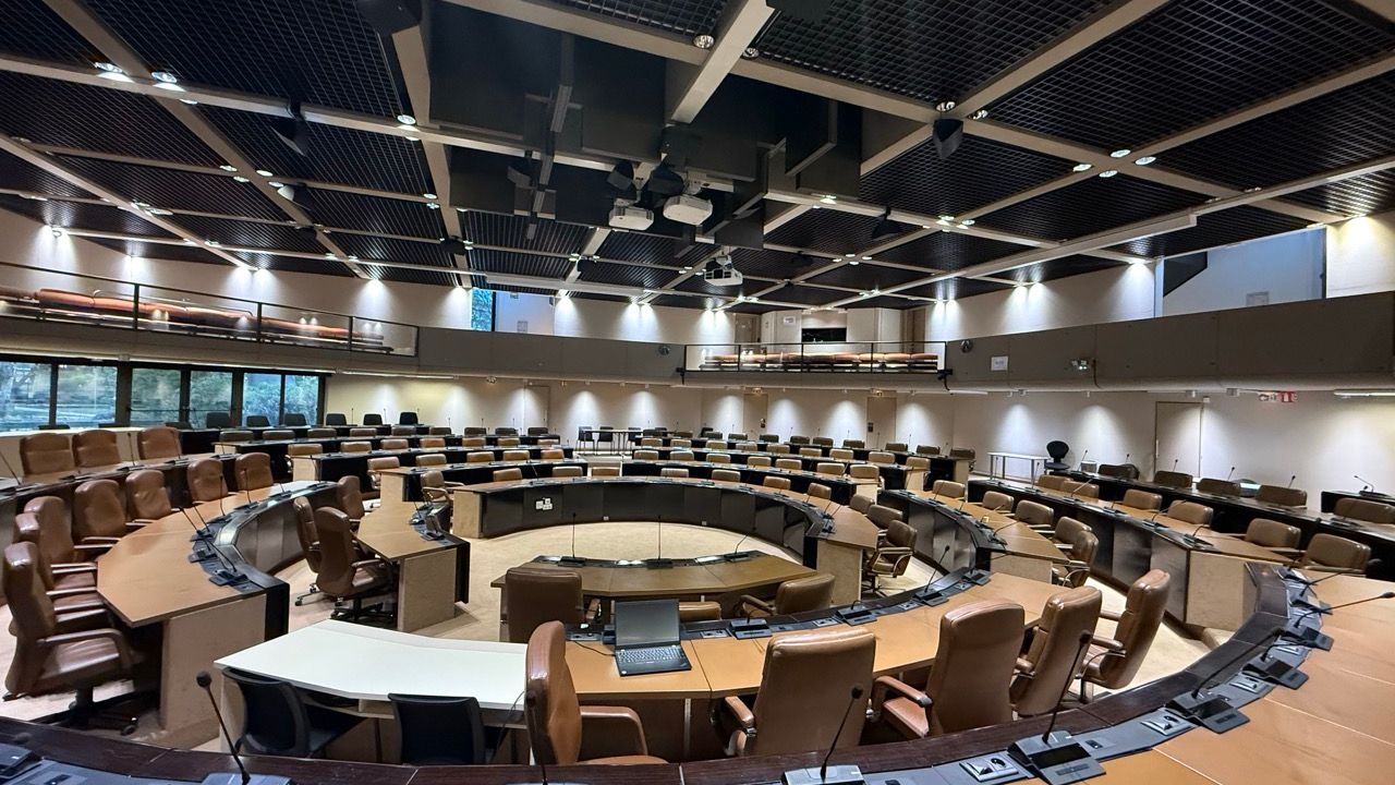 Le lieux des débats de la convention