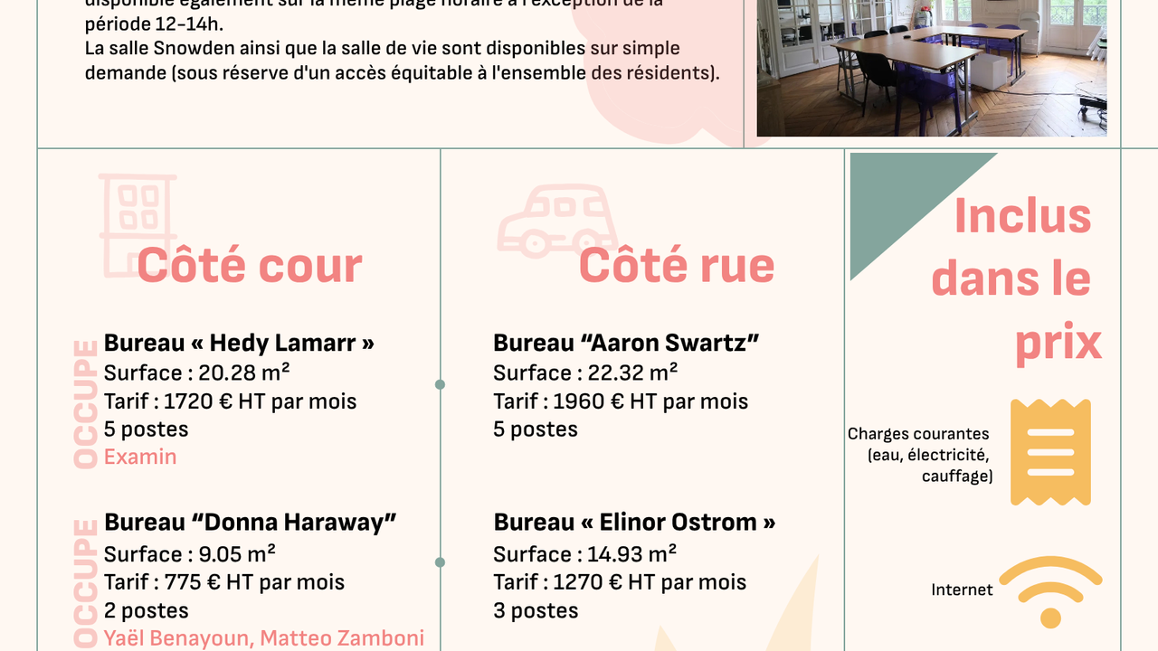 Nos bureaux et salles de réunion