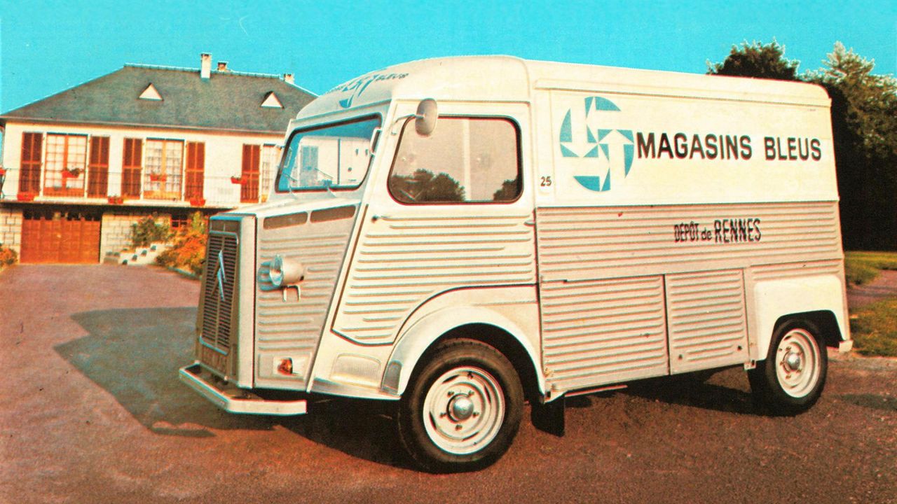 Camion - boutique Citroën des Magasins bleus, 1970.