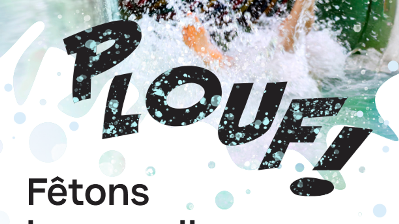 Page de couverture du programme "Fêtons la nouvelle piscine de Villejean". Du 13 au 25 avril 2026 au parc du Berry.