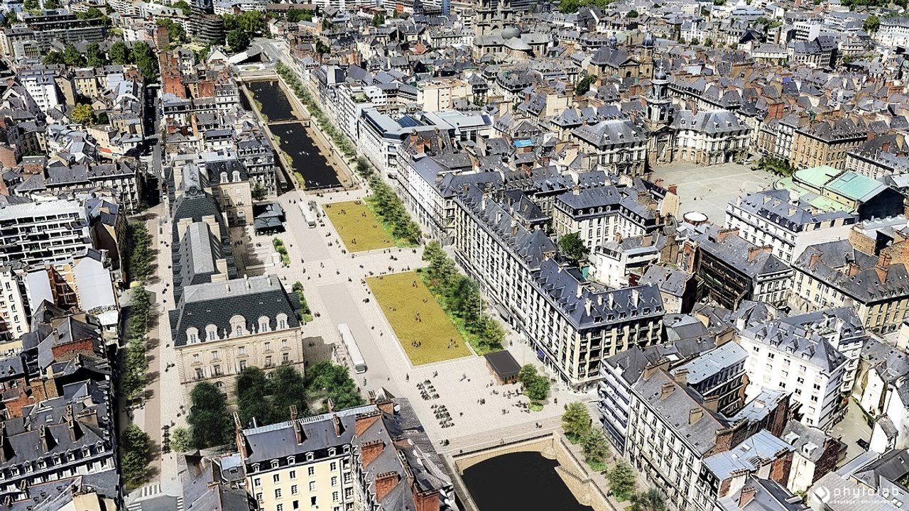 Vue aérienne du projet