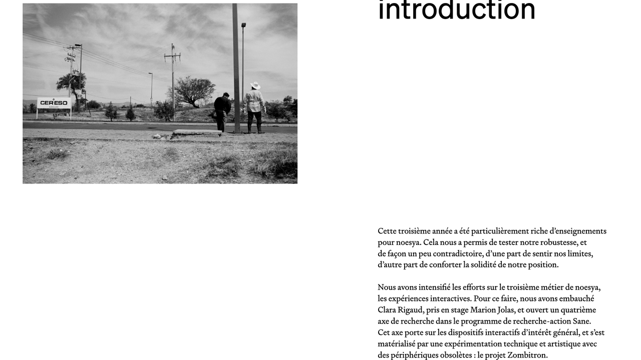 Planche de la première page de la partie introduction