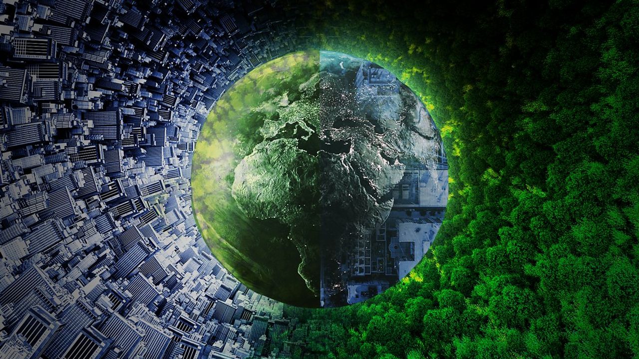 Image from BBC Iplayer showing earth - taken from Can Degrowth Save The Planet