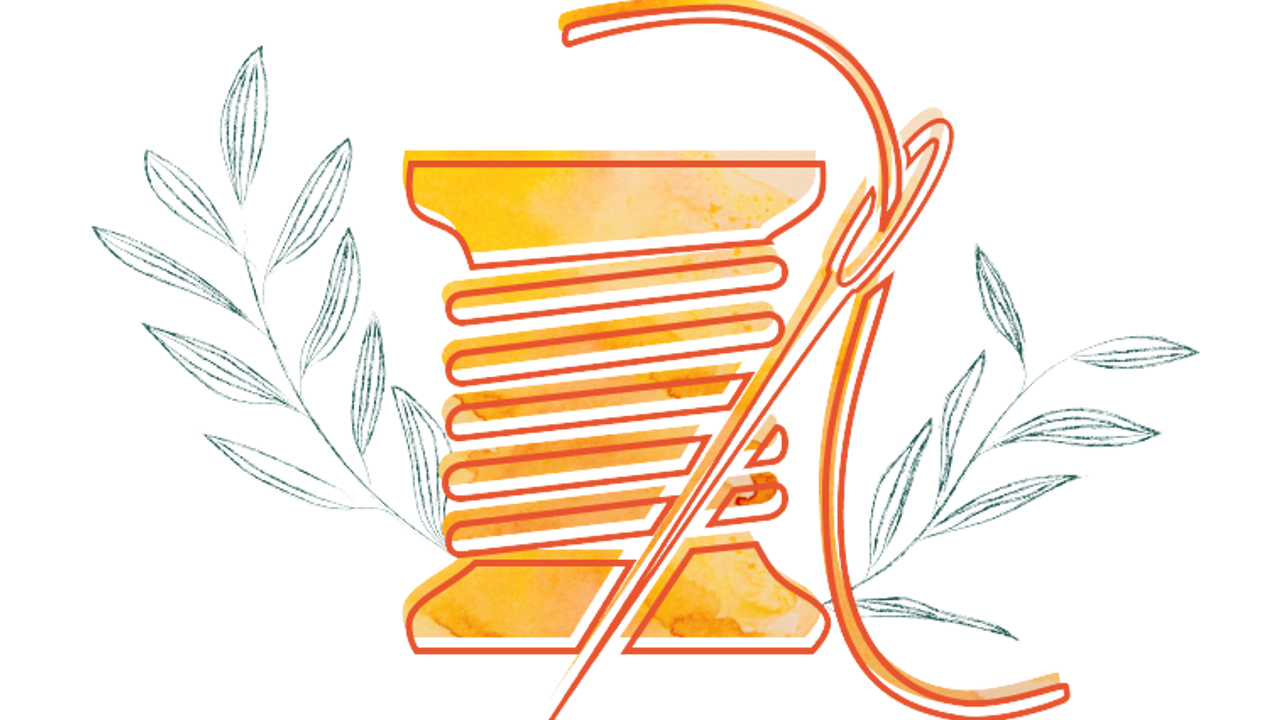 Illustration d'une bobine de fil orange