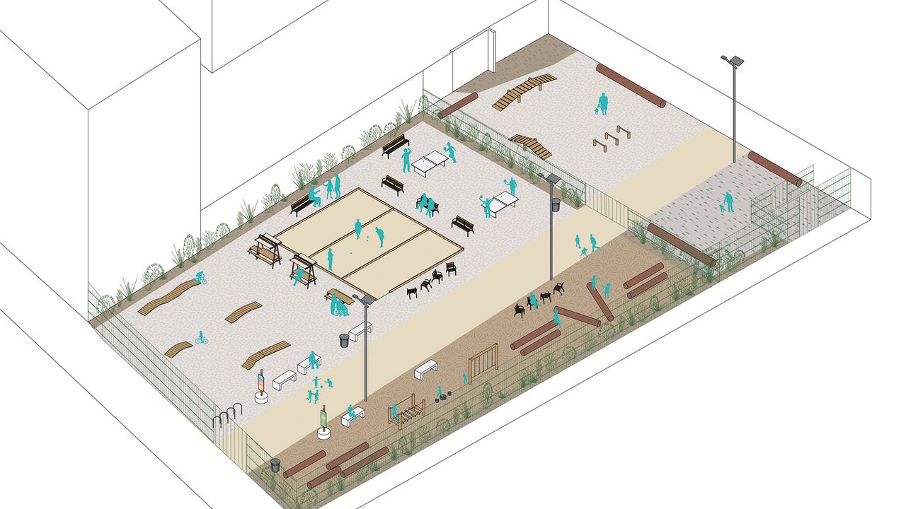 axonométrie du projet