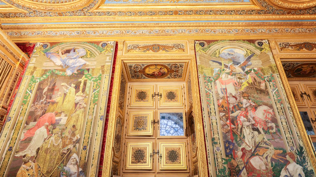 Des peintures représentants l'histoire de la Bretagne