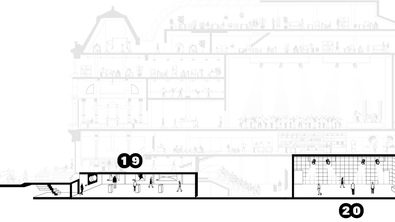 Plan illustré niveau -1