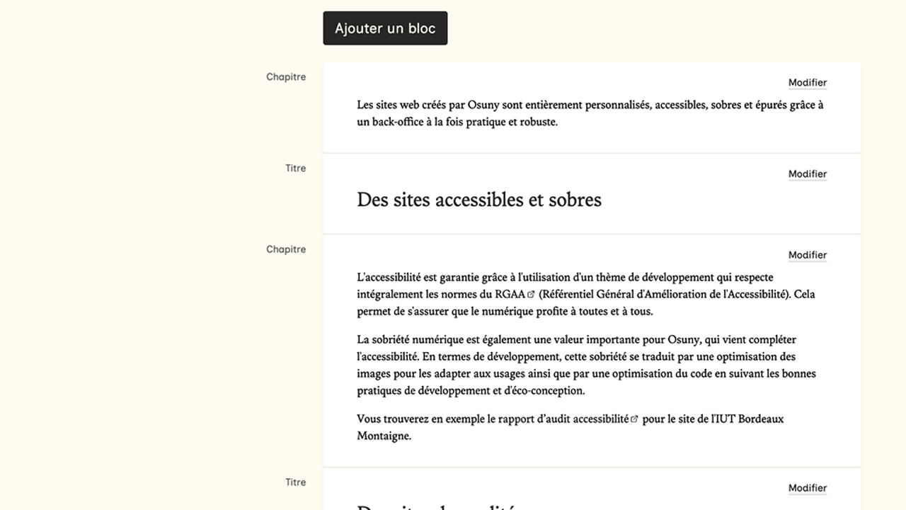 Cliquez sur le bouton modifier