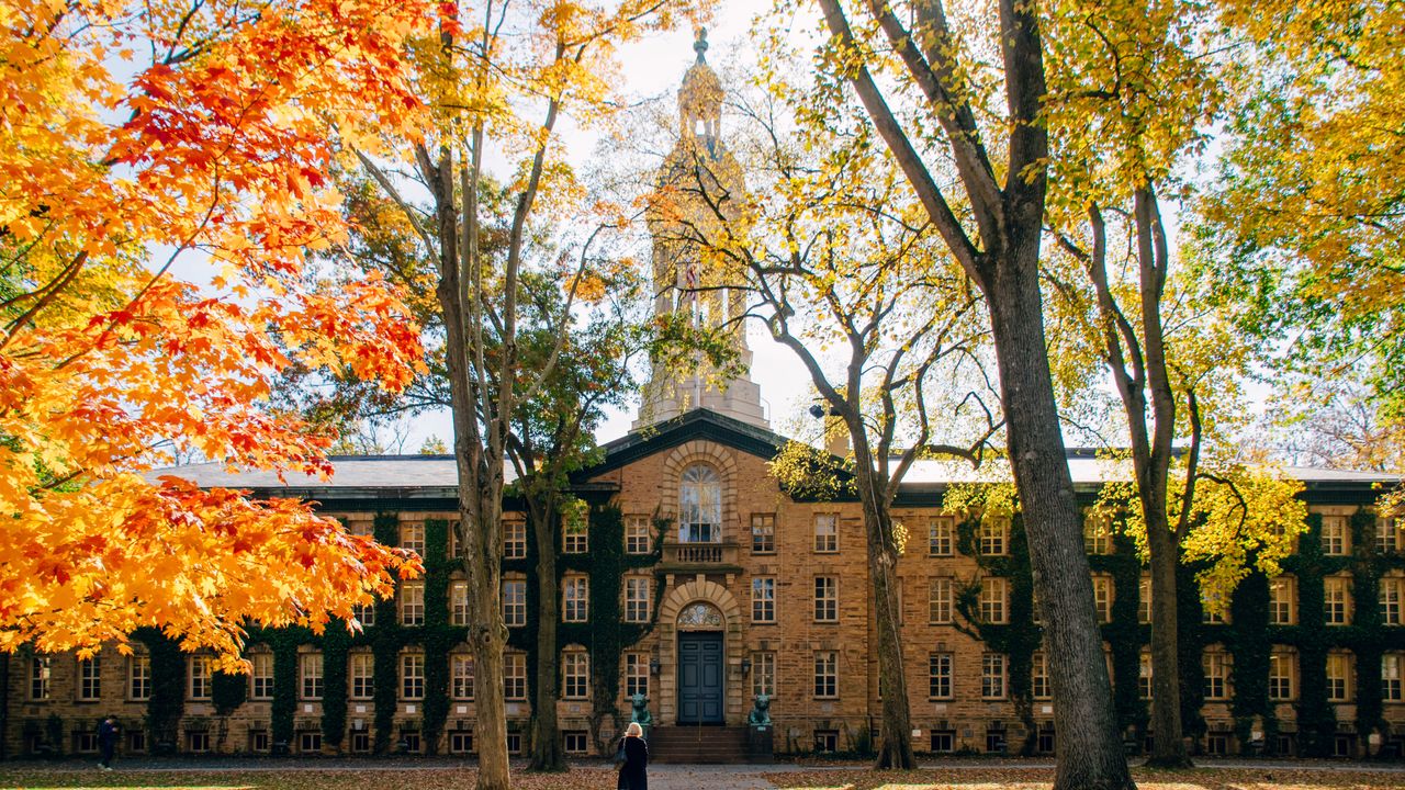 person walking on pathway in front of brown concrete building during daytime