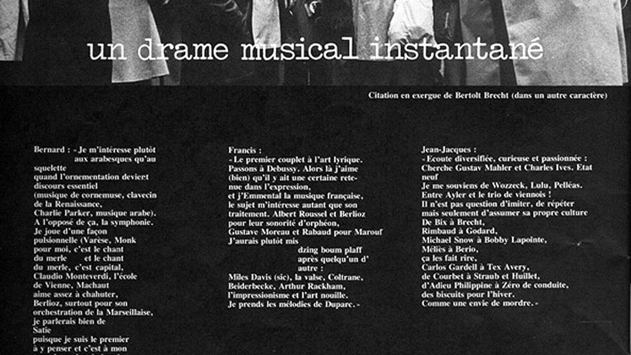 Un autoportrait de deux pages avec Alain-René Hardy dans Jazz Magazine (janv. 1978) - page 1