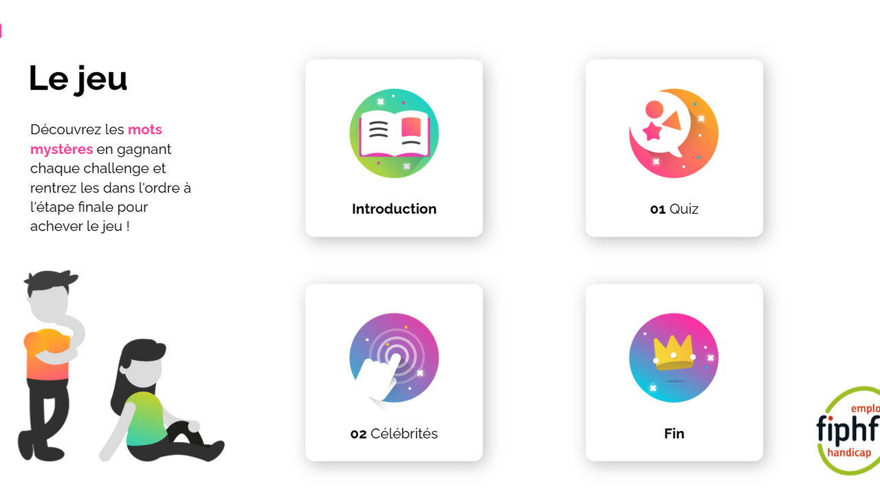 Extrait du jeu "à la découverte des handicaps invisibles. Qu'est-ce que le handicap invisible ? Quelles réalités ce terme recouvre ? Partez à la découverte de la face cachée du handicap !"
