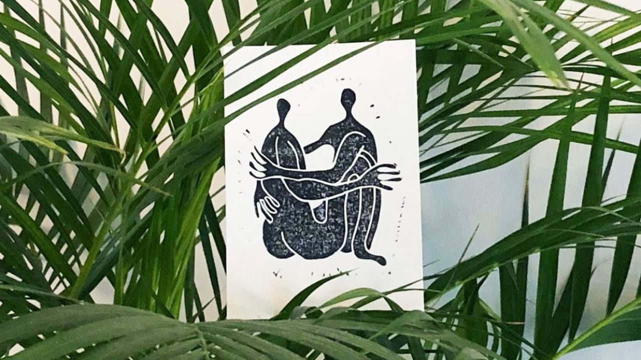 Postcard embrace degrowth