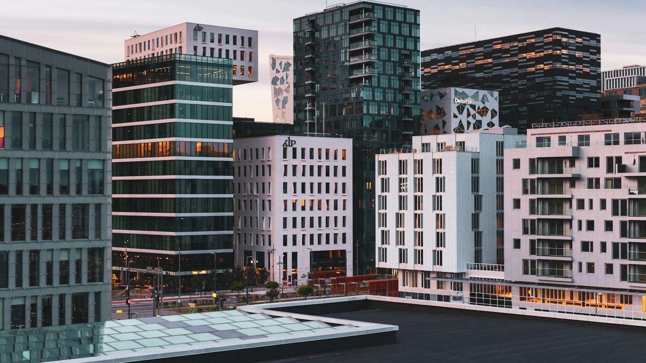 Business quarters in Oslo, Norway