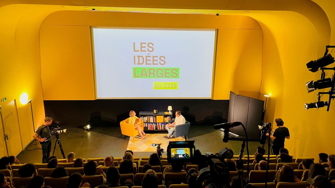 Tournage de l'émission les idées larges d'ARTE